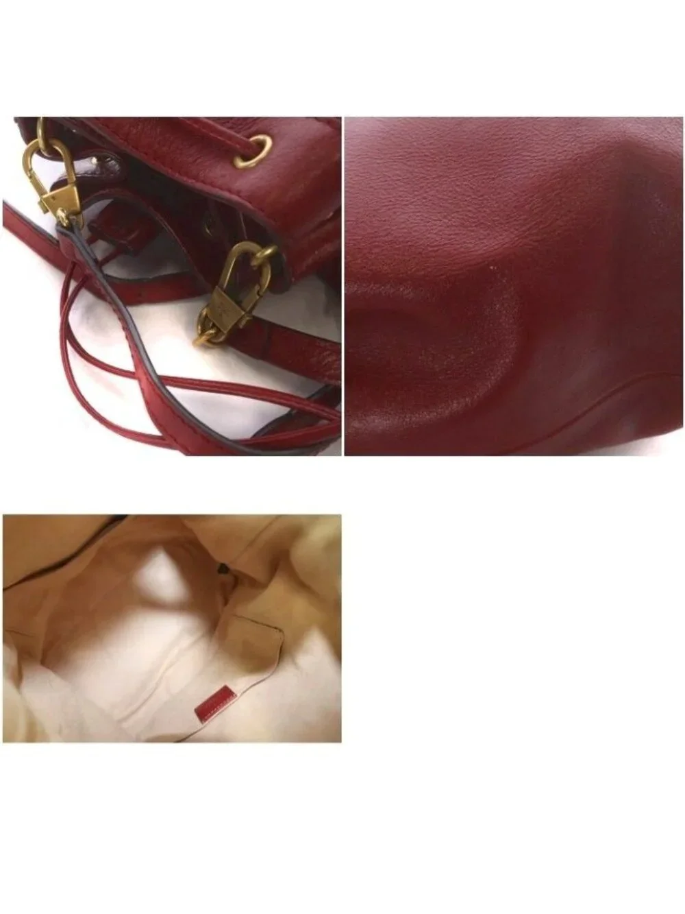 Gucci GG Marmont Shoulder Bag Backpack Drawstring Leather